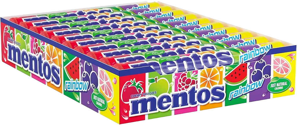Mentos Rainbow Stick 1 x 20pz
