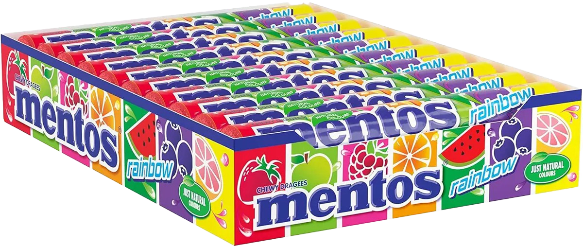 Mentos Rainbow Stick 1 x 20pz